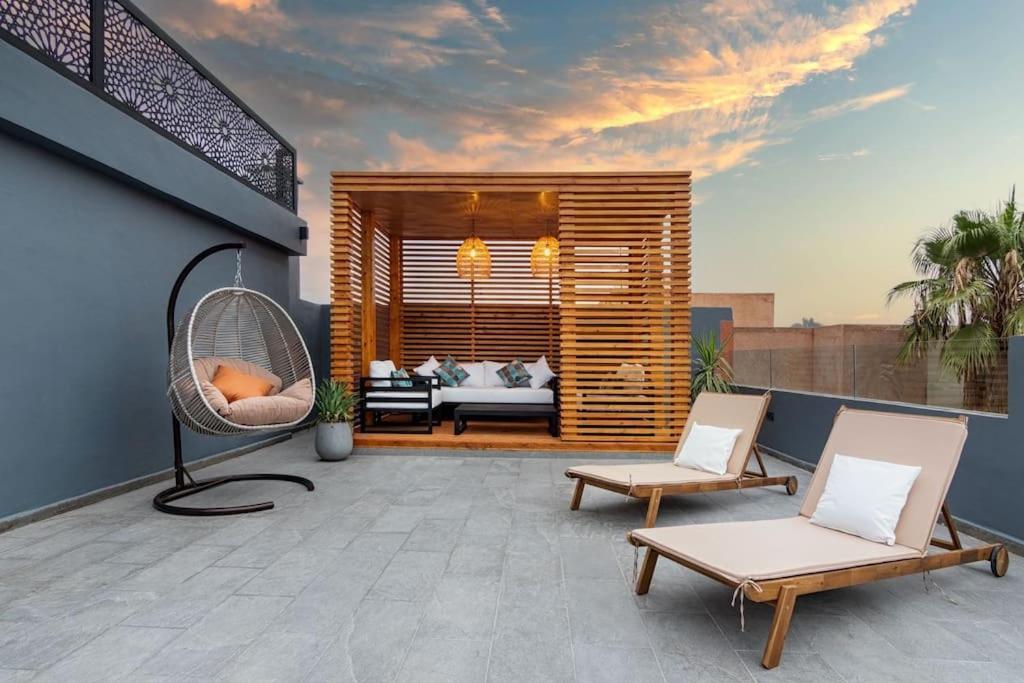 Appartement Cosy Au Coeur De Marrakech Avec Piscine Marrakesh Bagian luar foto